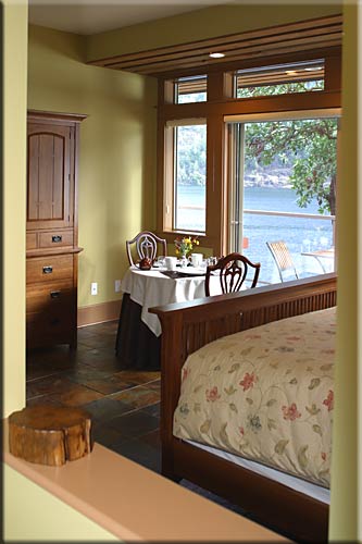 Morningside Bed & Breakfast, Vancouver Island luxury waterfront accommodation, British Columbia, Canada