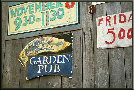 Galiano Island - Signs at the Galiano Community Hall