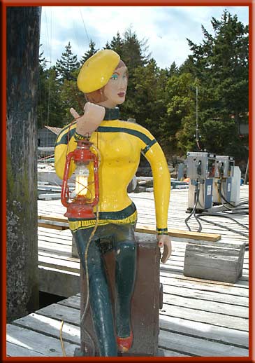 Gabriola Island - The gas gal at Page's Marina, Silva Bay