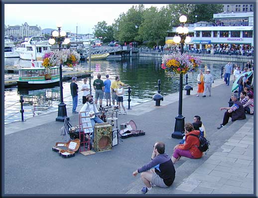 Vancouver Island - A beautiful evening along Victoria's Inner Harbour