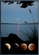 Lunar eclipse, North Pender Island